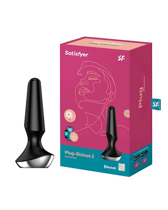 Satisfyer Plug-ilicious 2 hậu môn rung app 13cm cực khoái