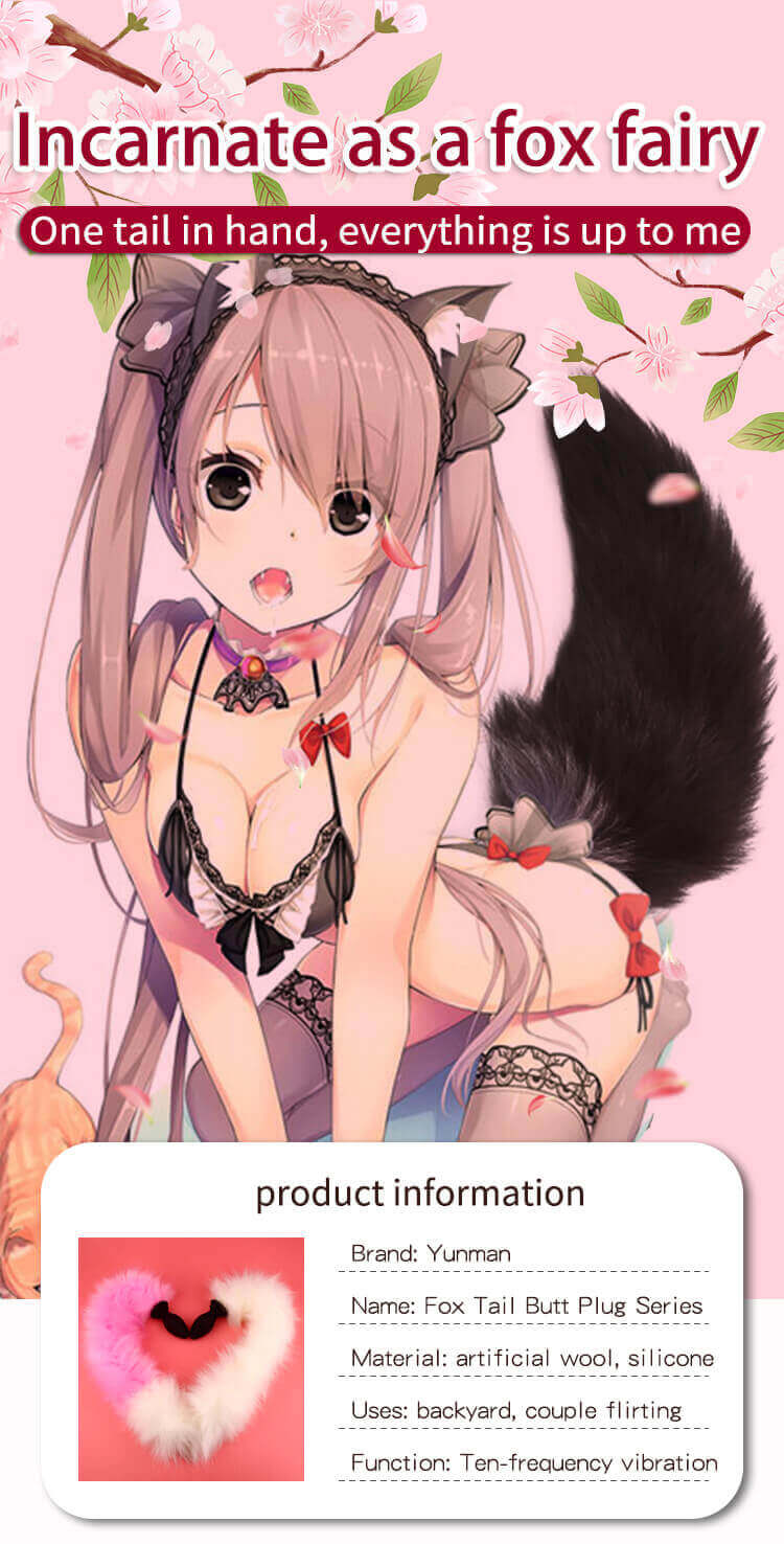 Yunman Fox Tail Plug BDSM Nóng Bỏng Roleplay