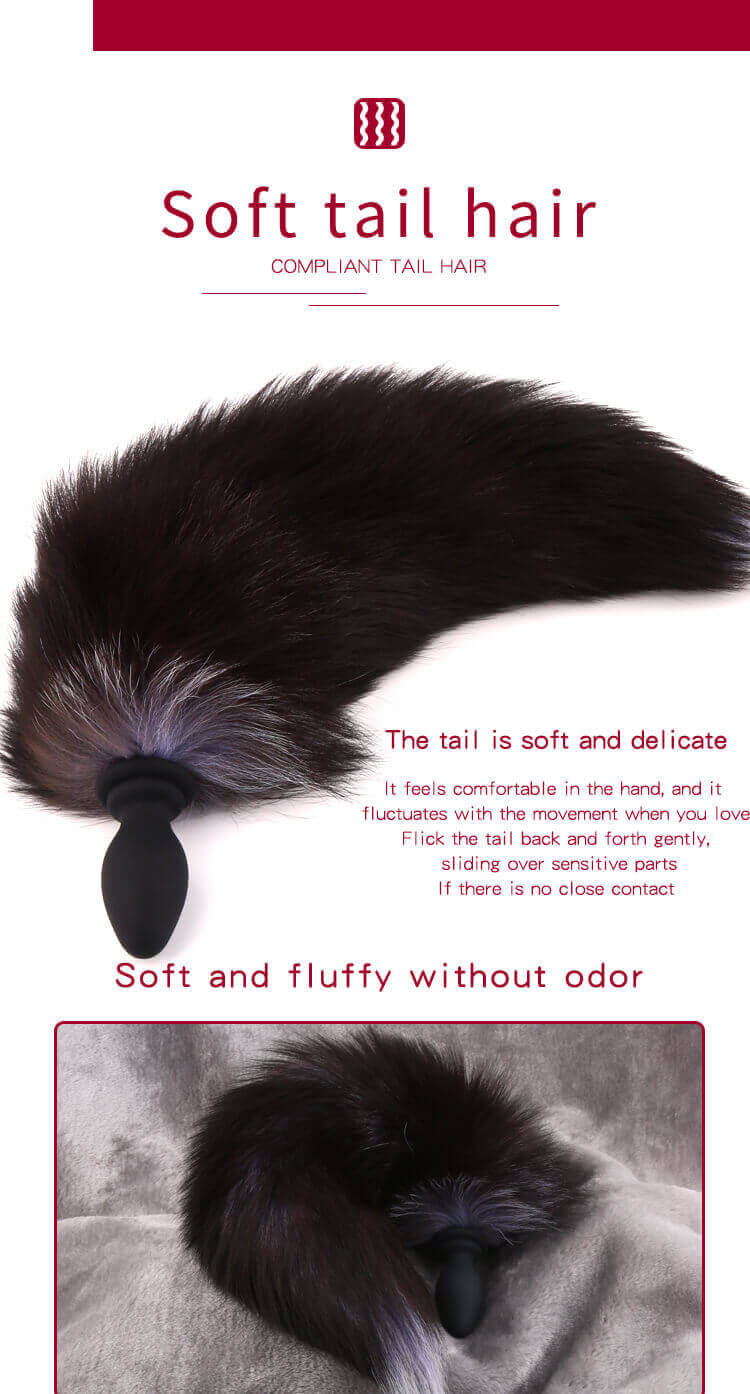 Yunman Fox Tail Plug BDSM Nóng Bỏng Roleplay