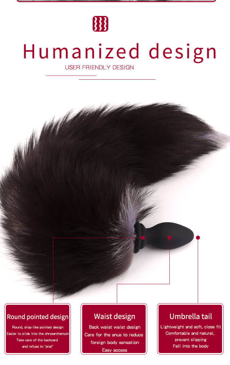 Yunman Fox Tail Plug BDSM Nóng Bỏng Roleplay