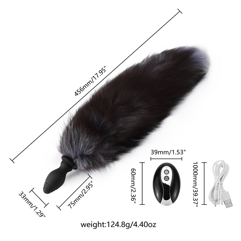 Runyu Plug Đuôi Cáo Rung Gợi Tình Hấp Dẫn