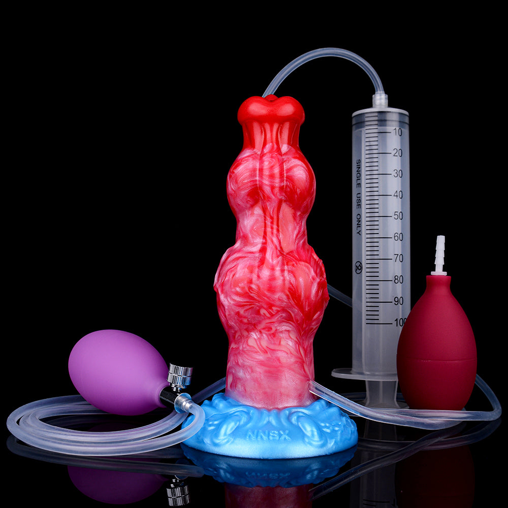 Dildo Silicone Bơm Phun Nước 5253 To Lớn Thỏa Mãn 