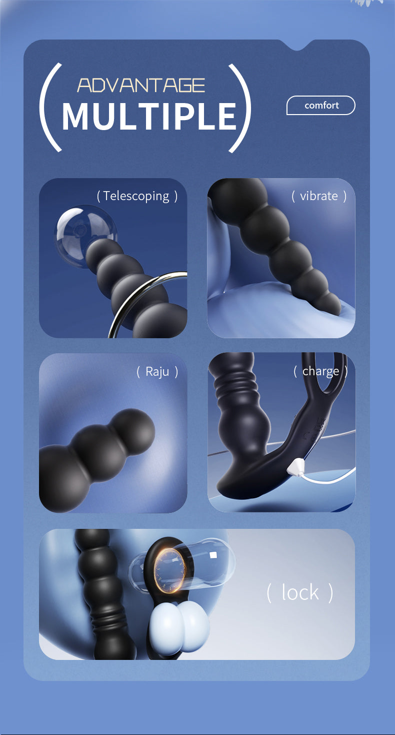 Anal Beads Thrusting Cock Ring Rung Remote