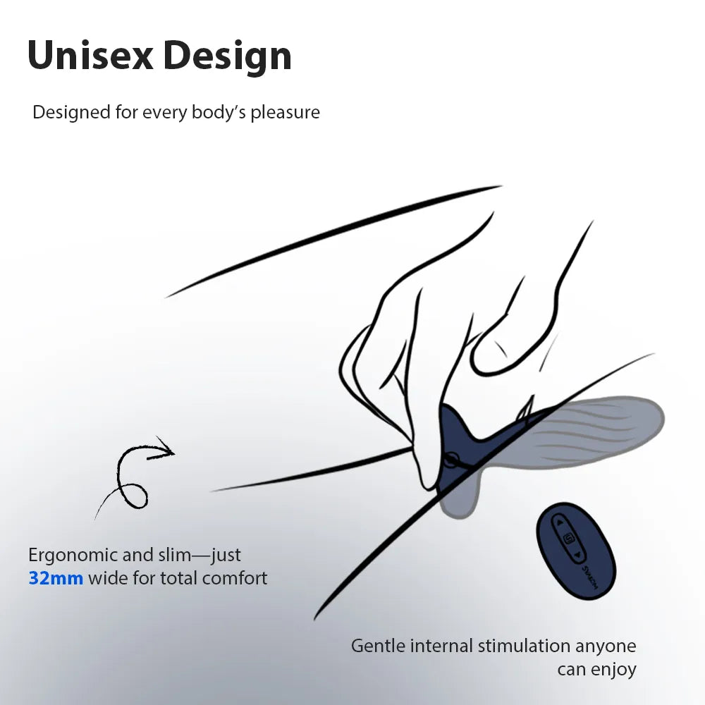 SVAKOM Jordan Anal Thrust Rung Đẩy App Thú Vị Hậu Môn