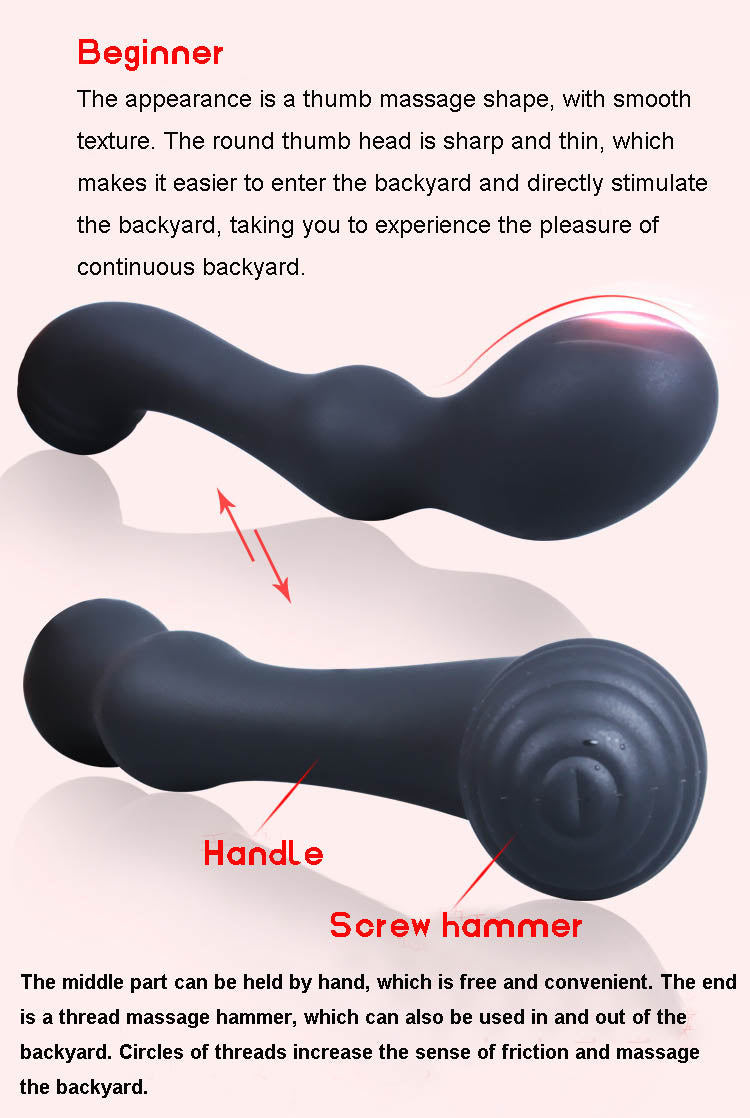 Dildo G-spot anal plug tay cầm kích thích sướng tê tái