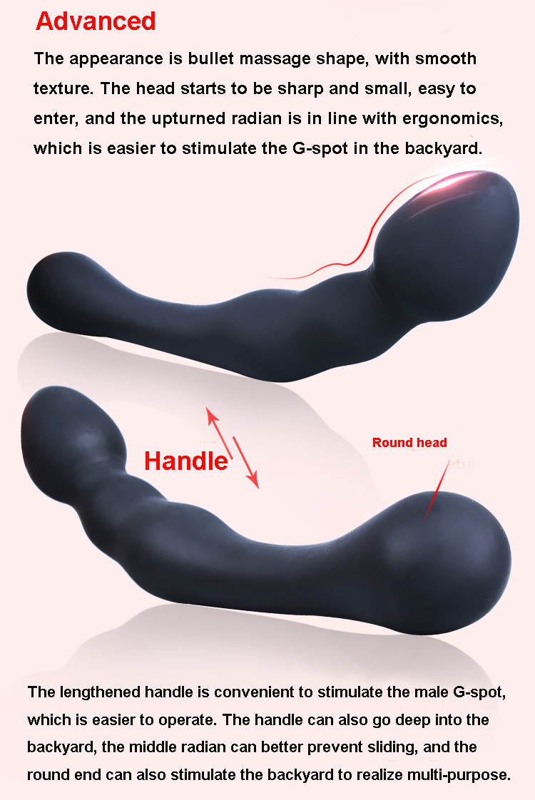 Dildo G-spot anal plug tay cầm kích thích sướng tê tái