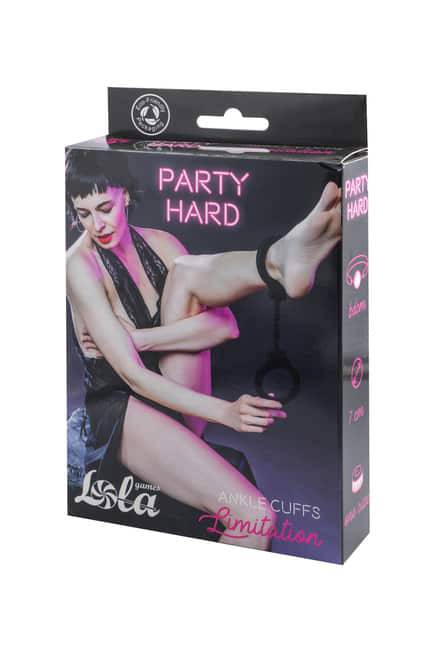 Lola Games Còng Chân Silicon Đen 35cm BDSM Fetish Hoàn Hảo
