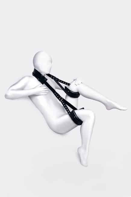 Toyfa Leg Cuffs Da Đen Chặt BDSM Nâng Tầm