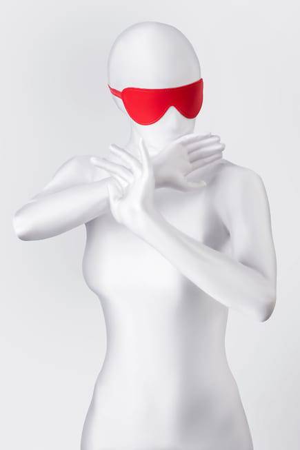 Mask Toyfa Anonymo Đỏ Che Mắt Lót Mềm Đánh Thức Giác Quan