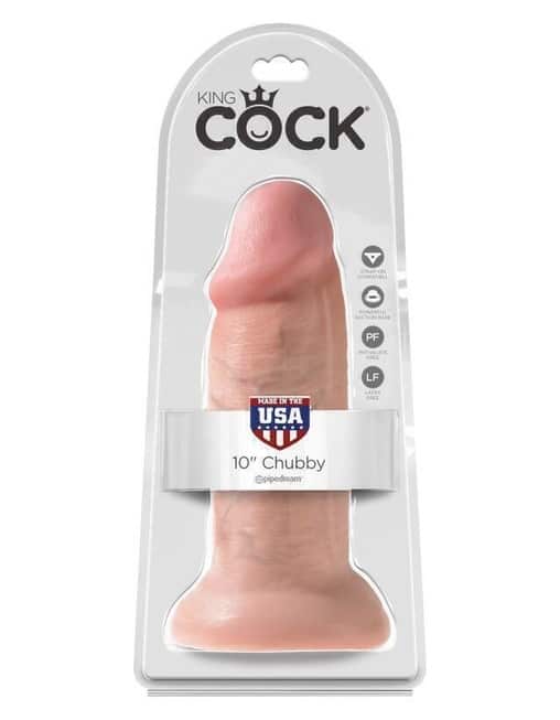 Falo King Cock Chubby 25cm Hút Khổng Lồ Thật