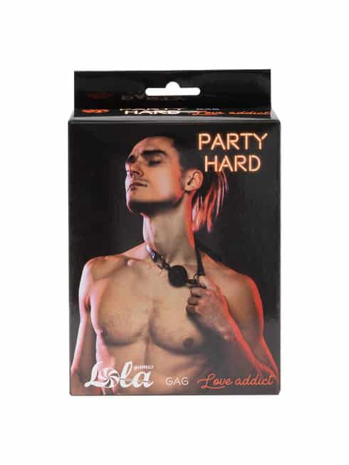 Lola Party Hard Gag Đen PVC BDSM Im Lặng Nô Lệ