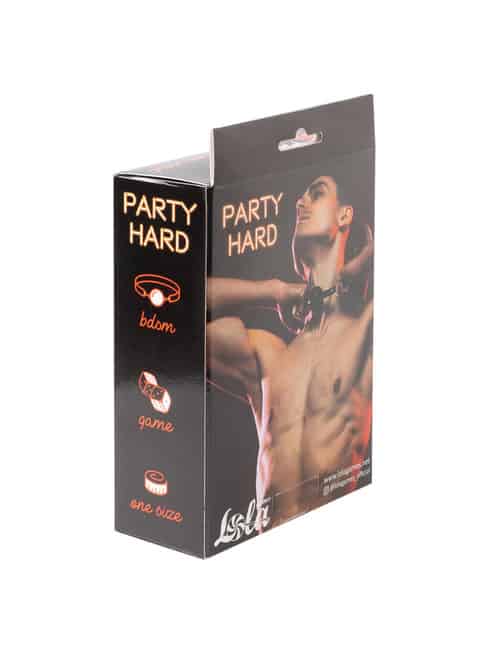 Lola Party Hard Gag Đen PVC BDSM Im Lặng Nô Lệ