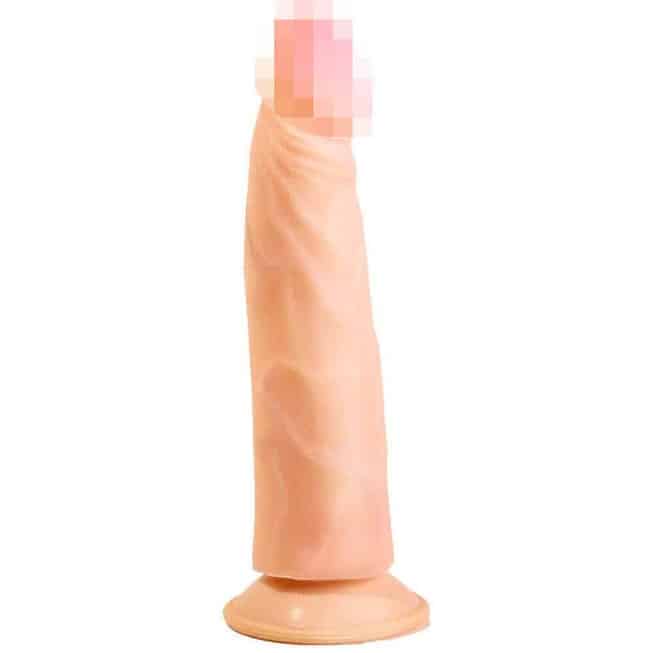 Lovetoy Suction Dildo 20.5cm Da Nude Gắn Cường Nhiệt