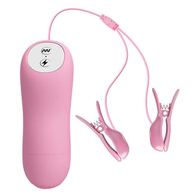 Baile Nipple Clamp Hồng Vibe Điện Giật Đỉnh Cao