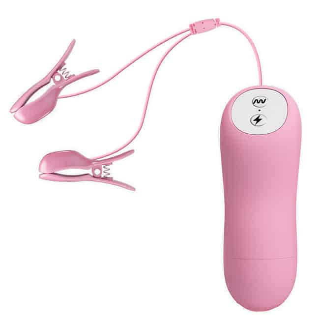 Baile Nipple Clamp Hồng Vibe Điện Giật Đỉnh Cao
