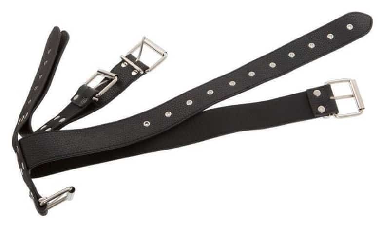 Bad Kitty Bondage PU Đen Cổ Tay Chân Nóng Bỏng