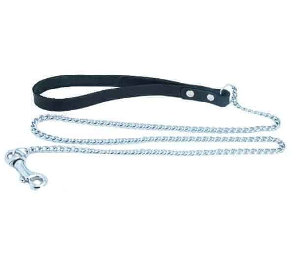 Dây xích BDSM Arsenal 90cm da kim loại thống trị