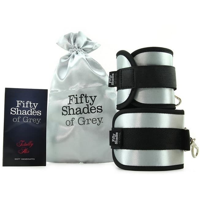 Na-Ru-Cnik Mềm Fifty Shades Đen Bạc Totally His Đam Mê BDSM
