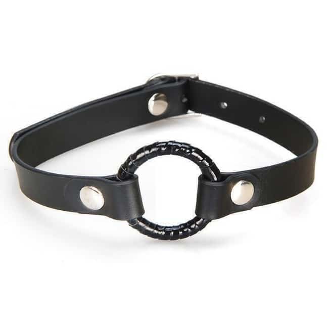 Lux Fetish Kẹp Miệng Đen Thoáng Khí An Toàn 