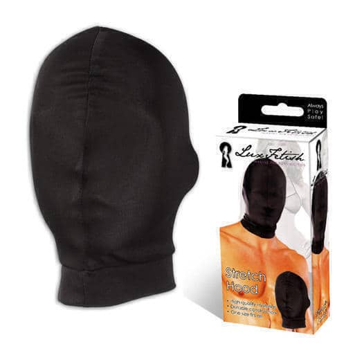 Lux Fetish mặt nạ đen bịt kín elatic cotton 