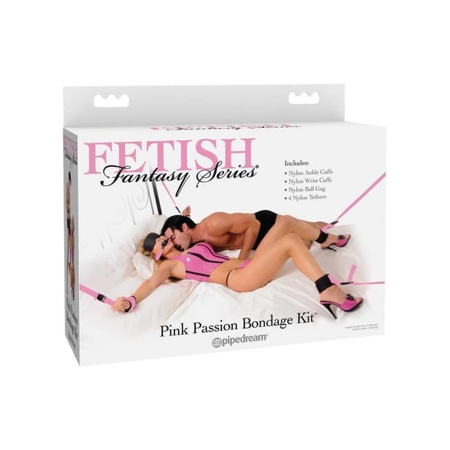 Pipedream Passion Bondage Kit Hồng Trói Giường Dễ
