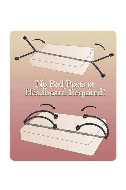 PipeDream Bed Bindings kit đen buộc giường BDSM