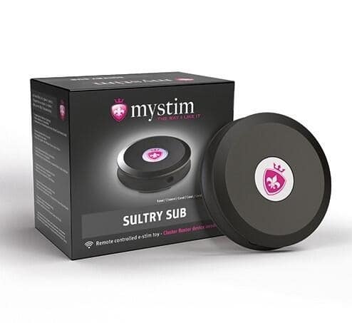 Mystim Sultry Sub 2 đen e-stim từ xa điều khiển phê