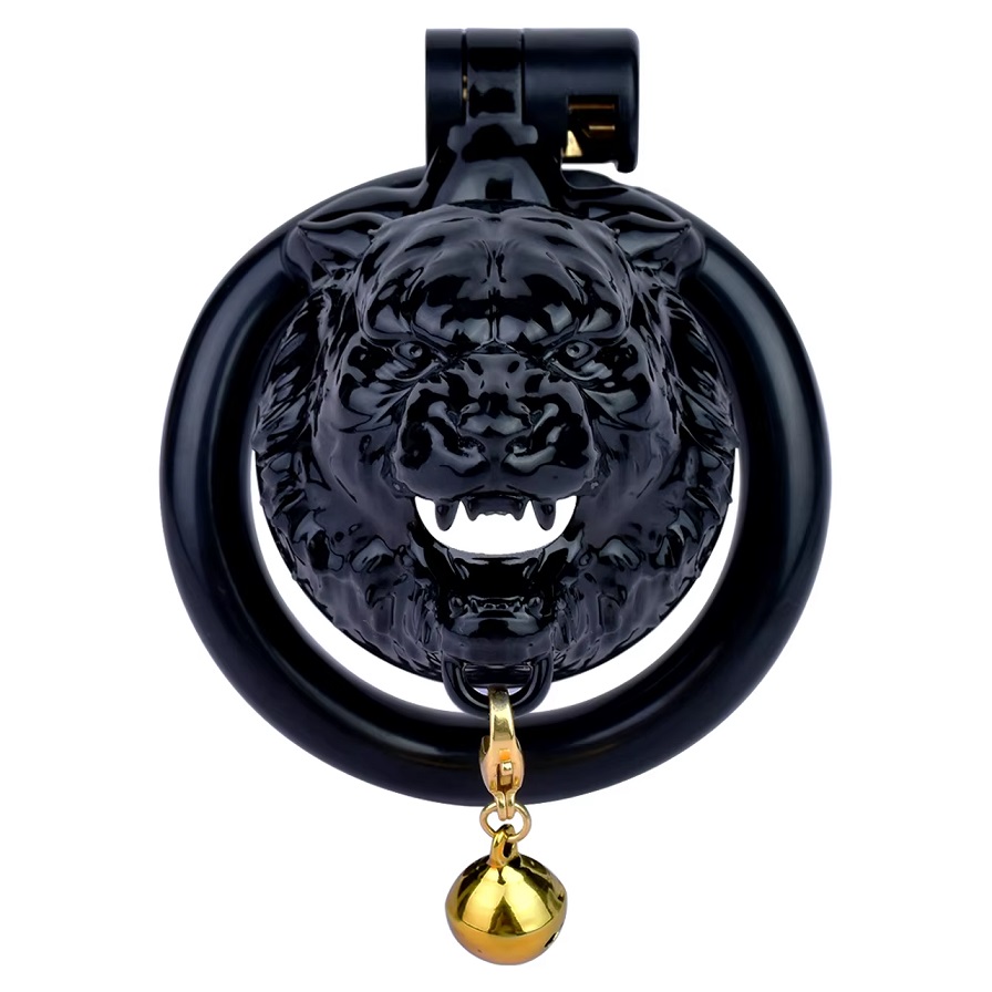 FAAK Tiger Lock 45mm Đen Chastity Giữ Cứng Hoàn Hảo