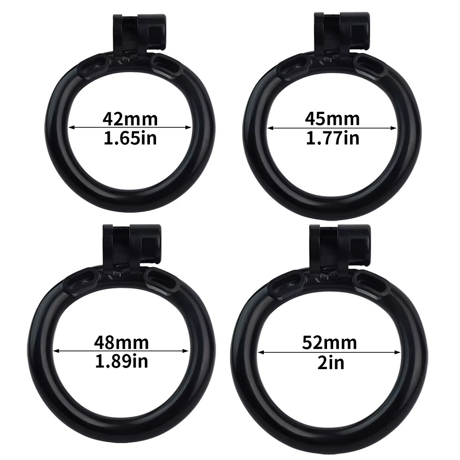 FAAK Tiger Lock 45mm Đen Chastity Giữ Cứng Hoàn Hảo