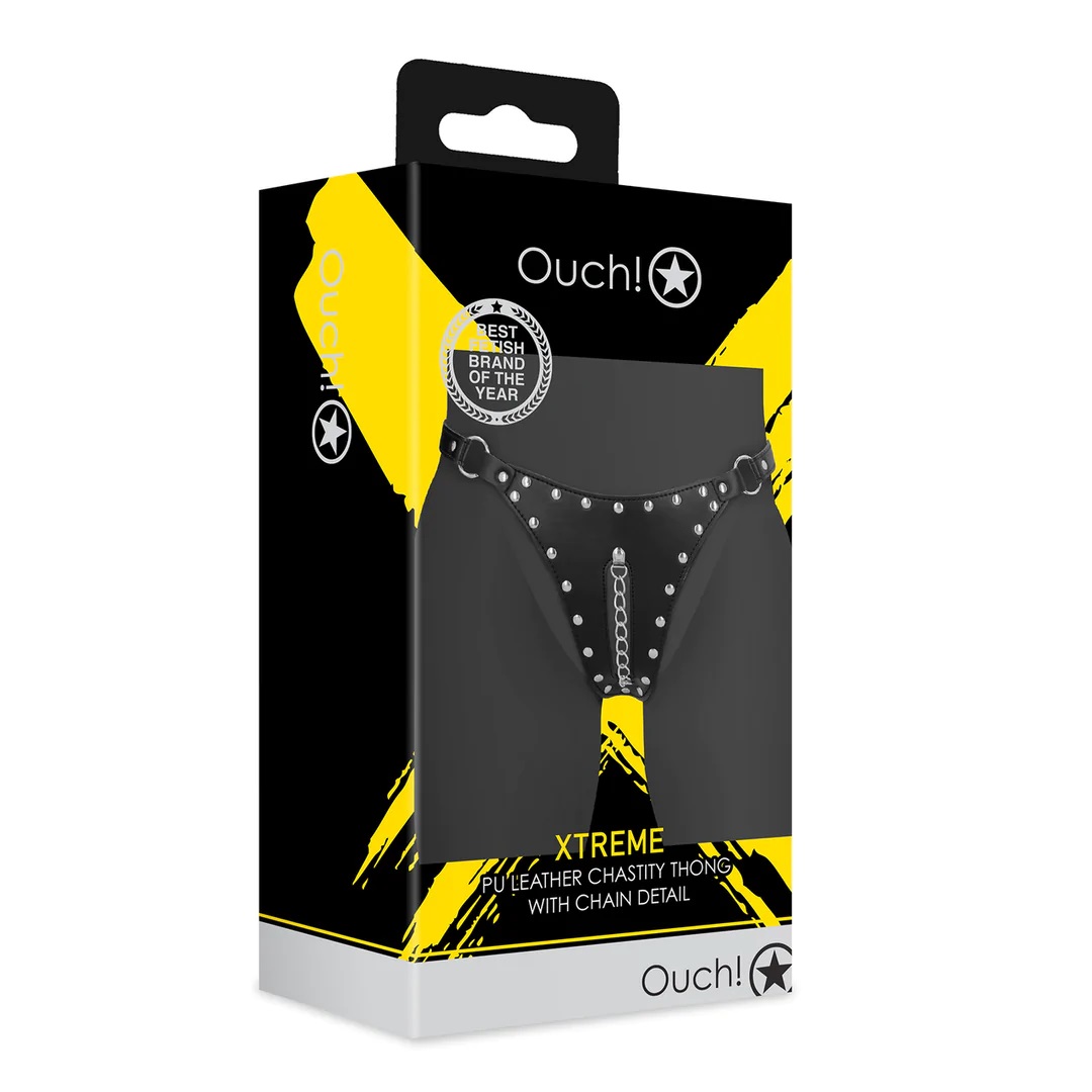 Ouch Xtreme Khóa Trinh Nữ Đen Xích Đai Nóng Bỏng