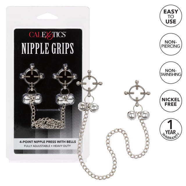 CEN Nipple Clamps 4 Điểm Thép Bền Kích Thích Mạnh