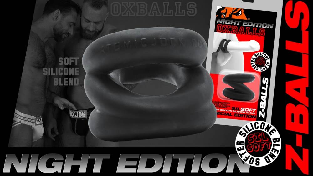 Oxballs Z-Balls Z Đen Silicon Kẹp Siết Mạnh Kích Thích