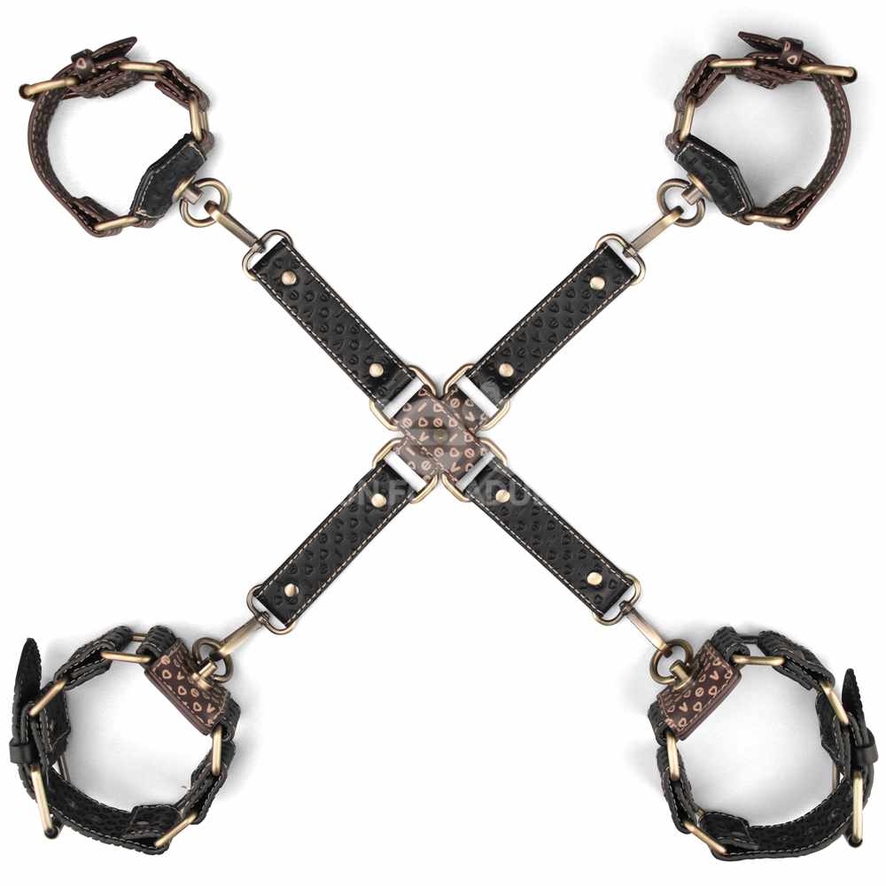 Lovetoy Rebellion Reign Bộ Còng Đen BDSM