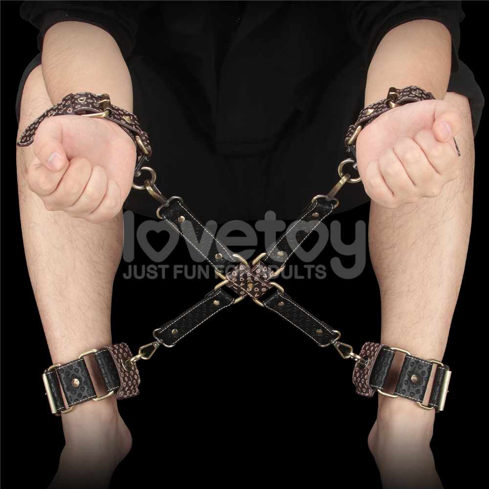 Lovetoy Rebellion Reign Bộ Còng Đen BDSM