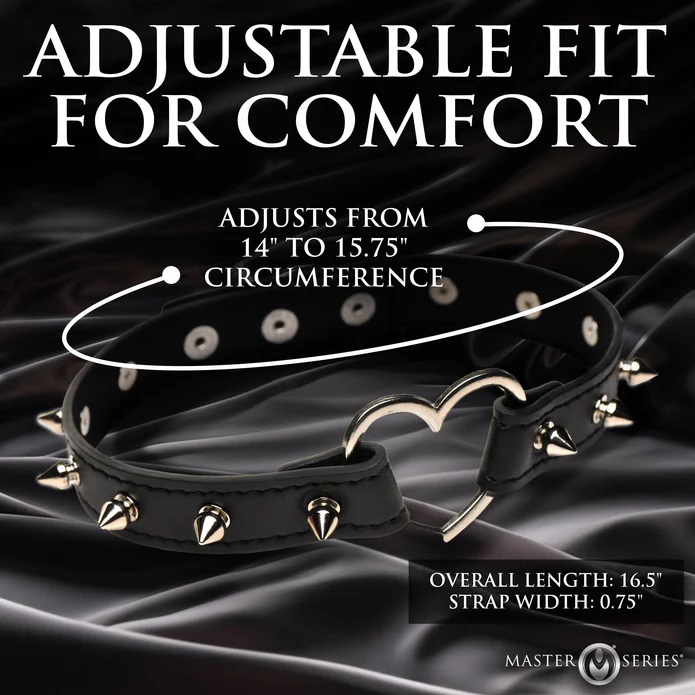 Master Series Spike Collar Đen Nhọn Cá Tính
