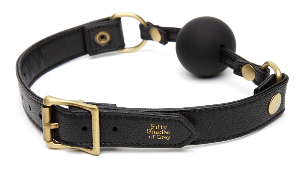 Ball Gag Fifty Shades Đen BDSM Cổ Điển Mê Hoặc