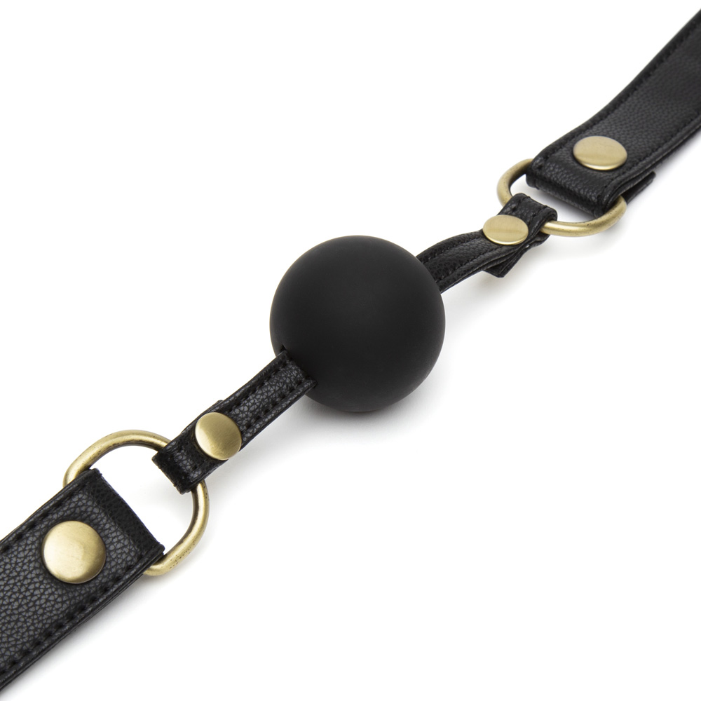 Ball Gag Fifty Shades Đen BDSM Cổ Điển Mê Hoặc