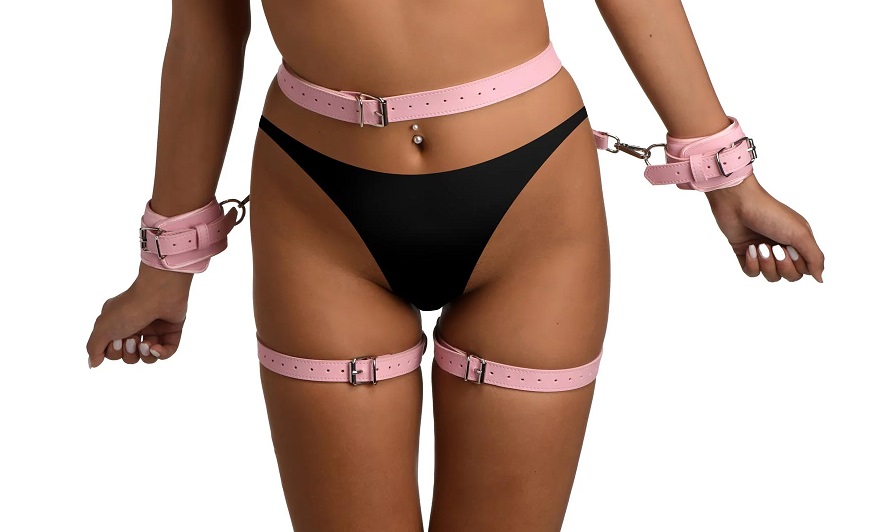 Strict Butterfly Bondage Hồng XL Mỹ Gợi Cảm Quyến Rũ