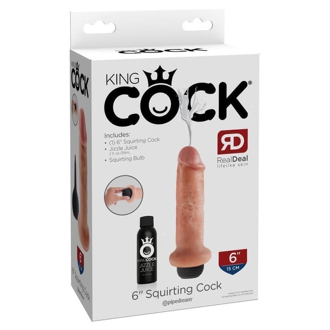 King Cock 6" Squirter PipeDream 17.8cm Phun Thực Tế
