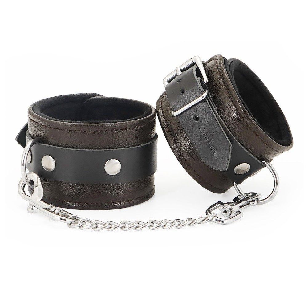 Khóa tay da Liebe Seele nâu Nhật gợi cảm BDSM