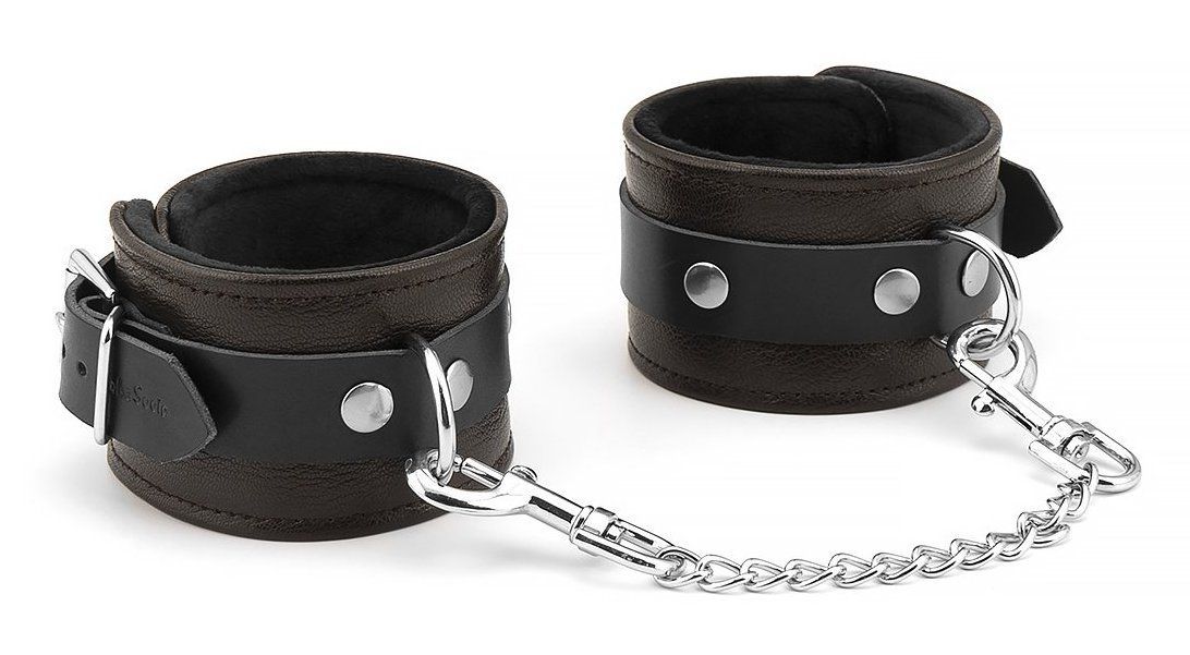 Khóa tay da Liebe Seele nâu Nhật gợi cảm BDSM
