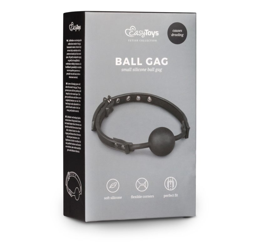 Ball Gag Easytoys Đen 4cm Yên Tĩnh An Toàn Gợi Cảm