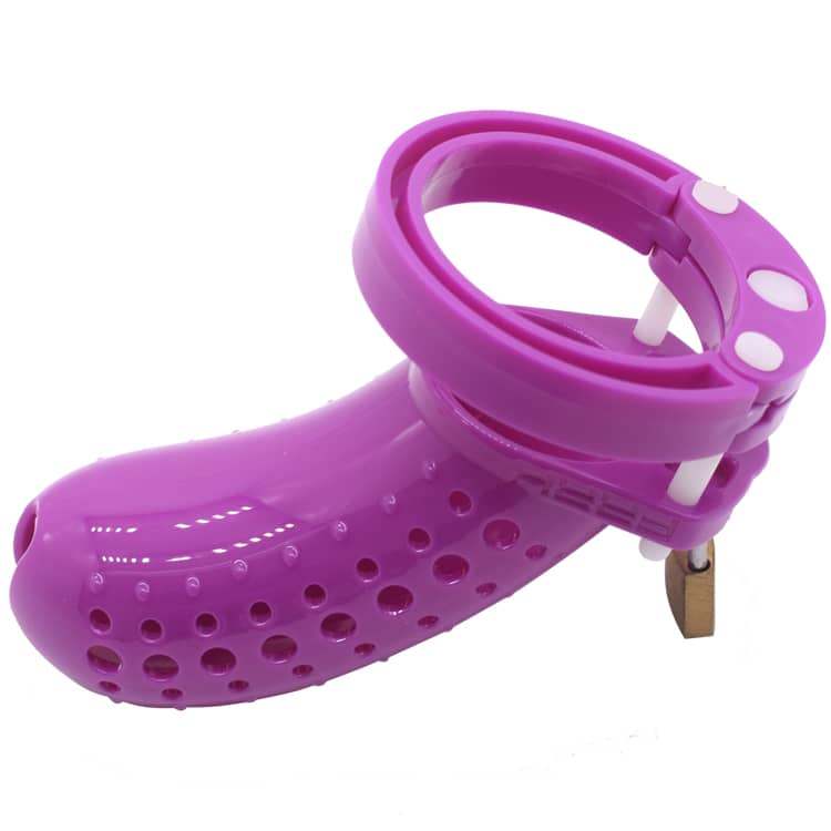 FAAK Chastity Lock Nam 23 Tím Nhựa Kiểm Soát Cá Nhân Phong Cách