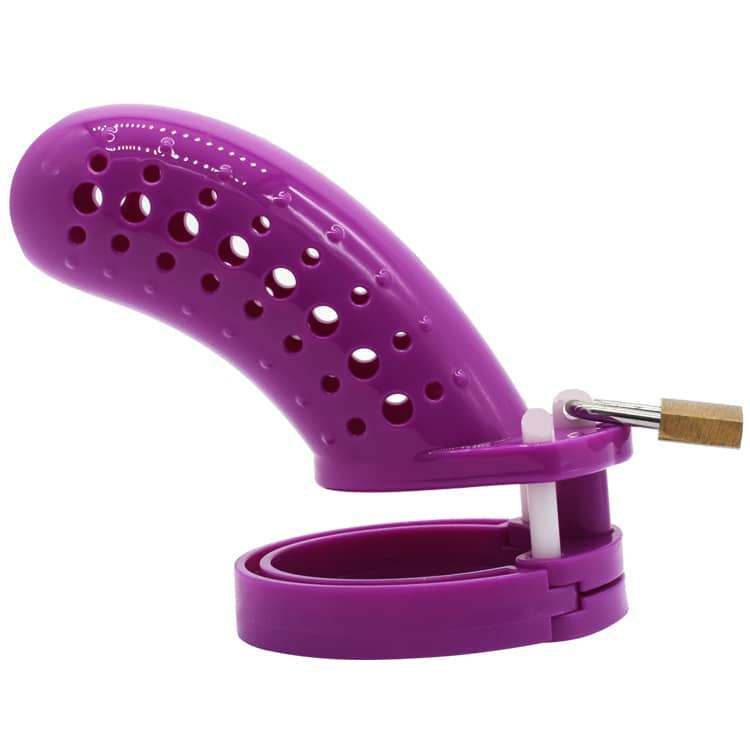 FAAK Chastity Lock Nam 23 Tím Nhựa Kiểm Soát Cá Nhân Phong Cách