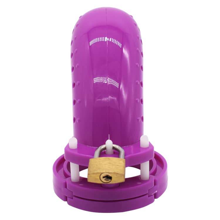 FAAK Chastity Lock Nam 23 Tím Nhựa Kiểm Soát Cá Nhân Phong Cách