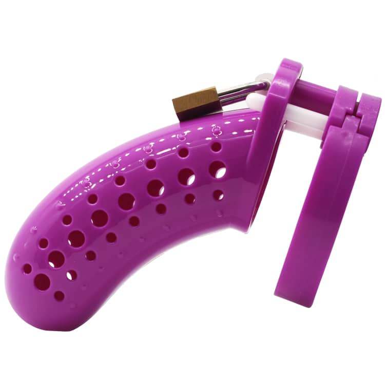 FAAK Chastity Lock Nam 23 Tím Nhựa Kiểm Soát Cá Nhân Phong Cách