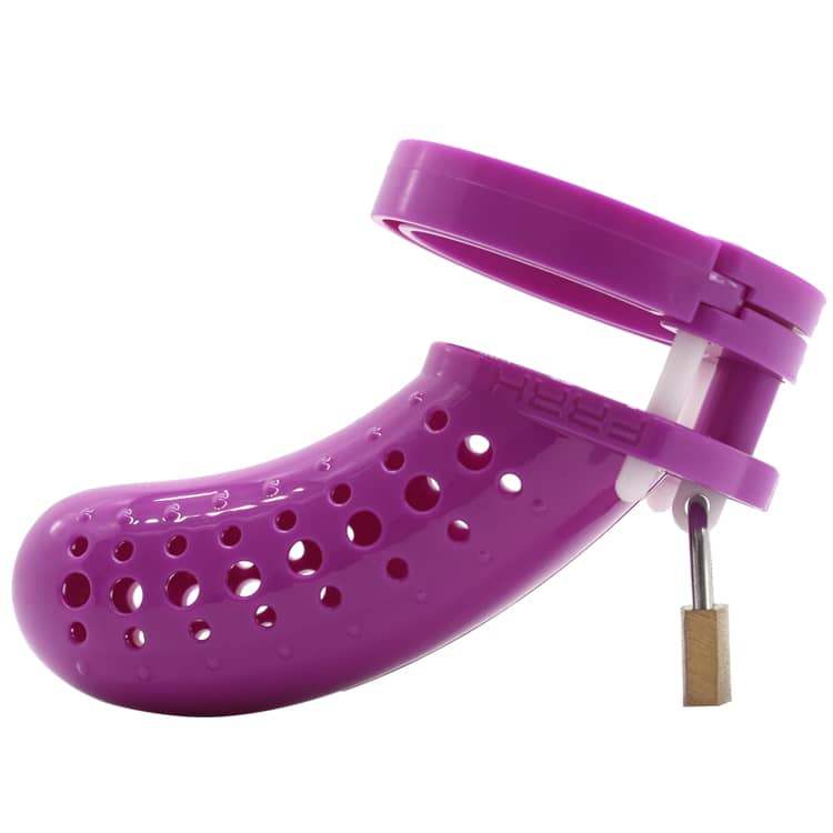 FAAK Chastity Lock Nam 23 Tím Nhựa Kiểm Soát Cá Nhân Phong Cách