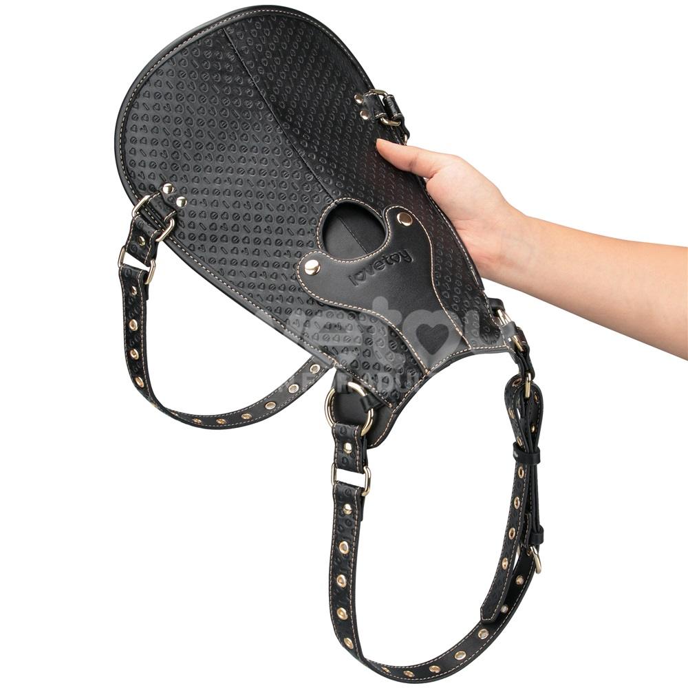 Đệm yên dương vật Lovetoy Rebellion Đen 31.5cm