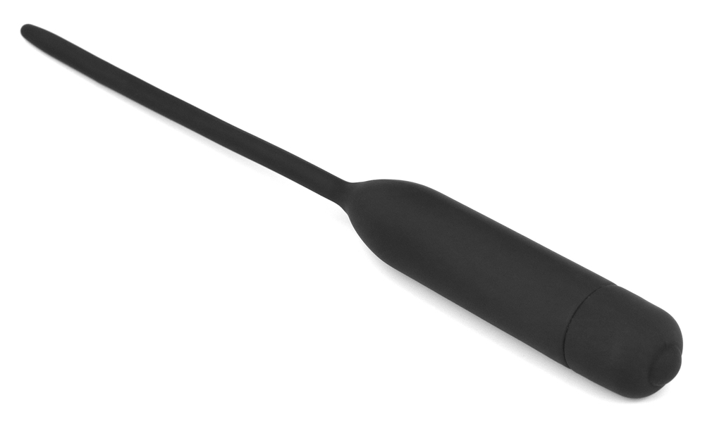 Lovetoy Ống Dẫn Niệu Rung Đen Silicone 21cm