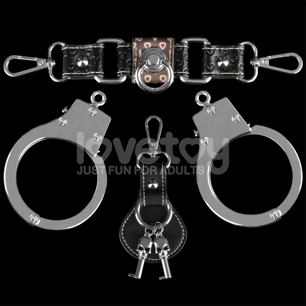 Lovetoy Rebellion kim loại còng tay bạc BDSM bền bỉ